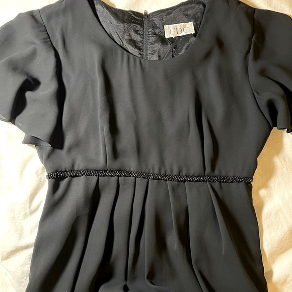 Black chiffon dress - Picture 1 of 4